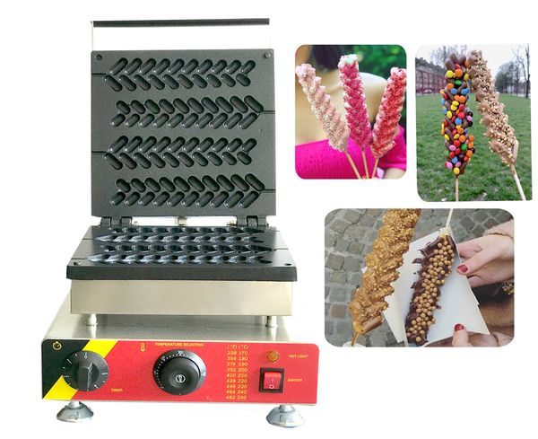 Kommerzieller 4-teiliger Lolly-Waffelbäcker, elektrischer Lolly-Waffeleisen-Grill, CE-geprüfte Stick-Waffelmaschine