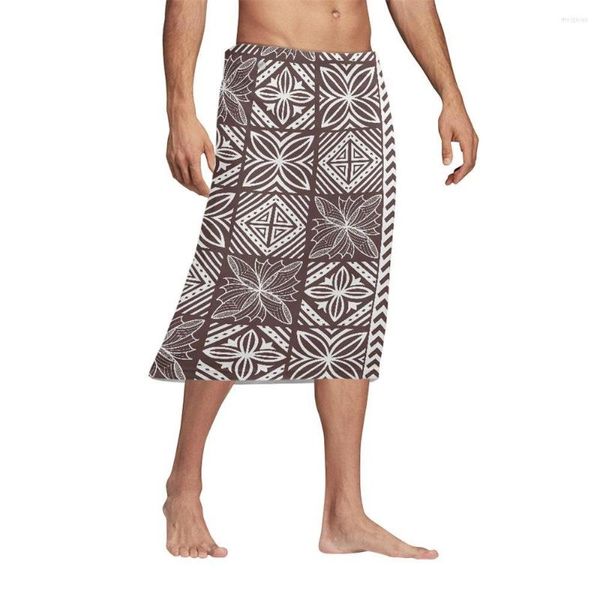 Abbigliamento etnico Sarong Pareo Vacation Samoan Mens Traditional Lavalava Custom Polynesian Tribal Stampato Lungi Asia Pacific Islands