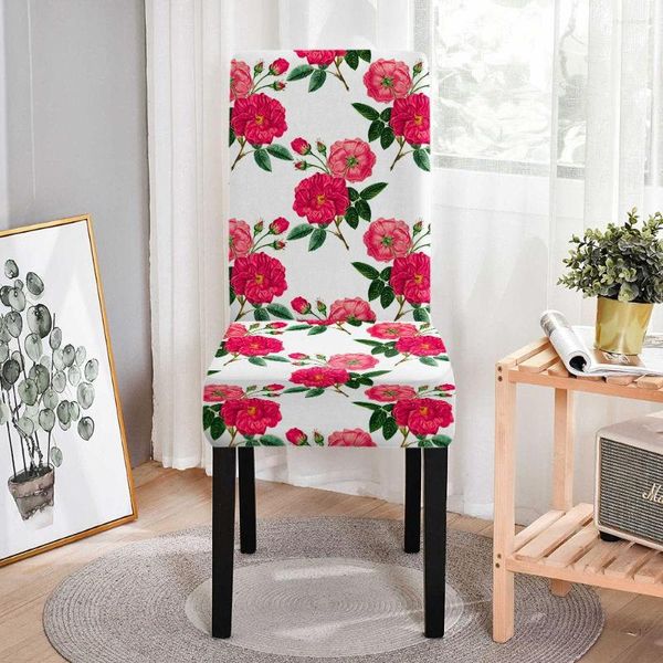 Stuhlhussen 1 Stück Blumenabdeckung Pflanzensitz Esszimmerstühle Büroschutzhülle für Hochzeit El Bankett Home Decor Sillas