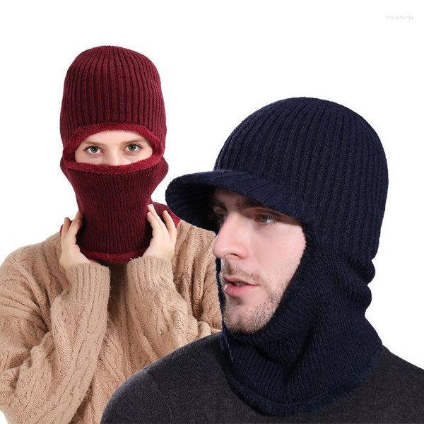 Berretti 2022 Designer Cappello invernale Uomo lavorato a maglia Nero Cappuccio caldo Berretti da uomo Spessi Phush Viking Pelliccia da sci Maschera di moda Beanie Donna