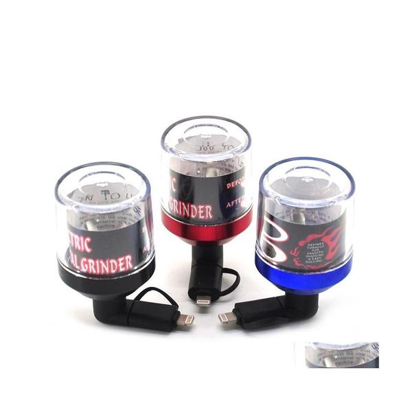 Outros acess￳rios para fumantes Micro USB Ilumina￧￣o Dock Telefone Coloque Cigarro el￩trico Grinder de alum￭nio Definir tabaco xg0220 gota del dhhnd