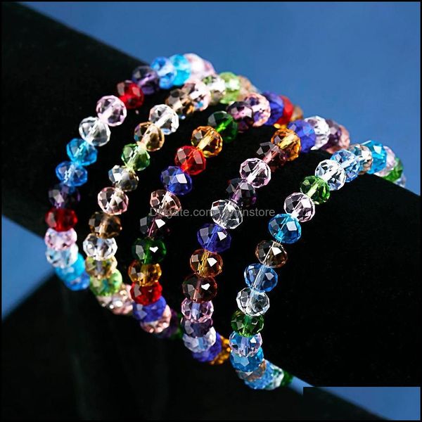 Perlen-Kristall-Armband für Damen, farbige Perlen, Schmuck, Bijouterie-Zubehör, Drop-Lieferung, Armbänder Otxif