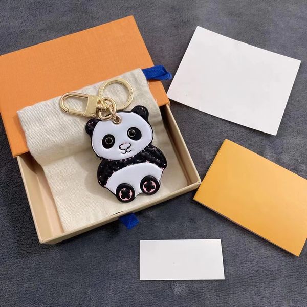 2023 Yeni Tasarımcı Keychain Tavşan ve Panda Peluş Peluş Sevimli Bayanlar Çanta Kolye Erkek Araç Anahtarı Yüksek Derece Yaratıcı Kolye CC