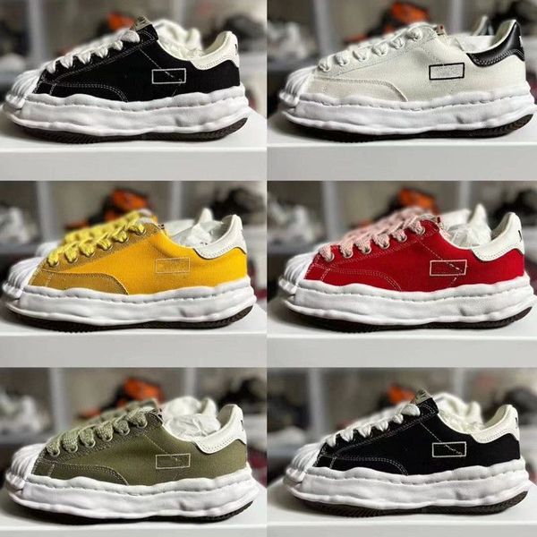 2022 Novos sapatos casuais Maison mihara yasuhiro mmy masculina e feminina Low Top Canvas Shoes Miharayasuhiro Shop Shoes