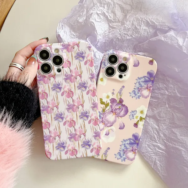 Moda Flor IMD Soft Casos de TPU para Samsung S23 Ultra Galaxy S22 Plus S21 FE A12 A22 A32 A52 A53 A33 A23 5G Floral Florish Girl