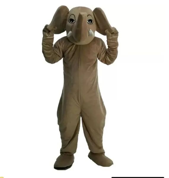 2023 Mascote de elefante de alta qualidade Traje de desenho animado mascote mascote vestido extravagante vestido adulto trajes de halloween trajes