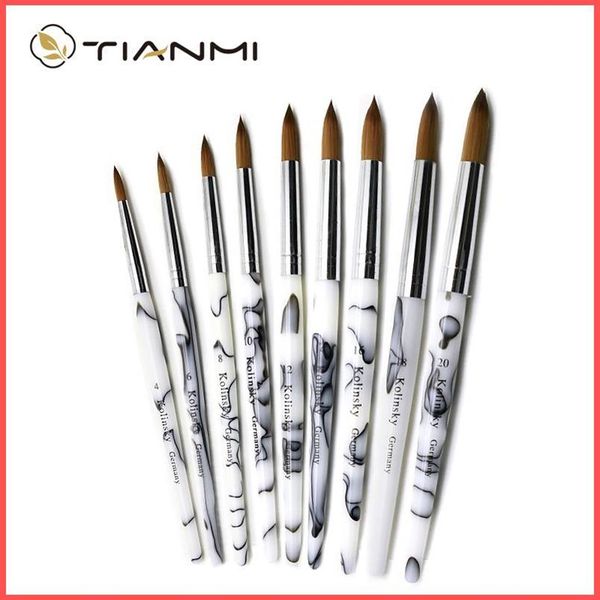 Nagelbürsten Tianmi Farbverlauf Kolinsky Acryl Kunst Werkzeug Polnisch Pinsel Set Malerei Stift für Anfänger279p