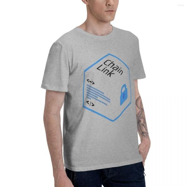 Erkek Tişörtleri Promosyon Anime ChainLink Cube Serin T-Shirt Temel Kısa Kollu Erkekler Set Grafik Vintage Üstler Tees