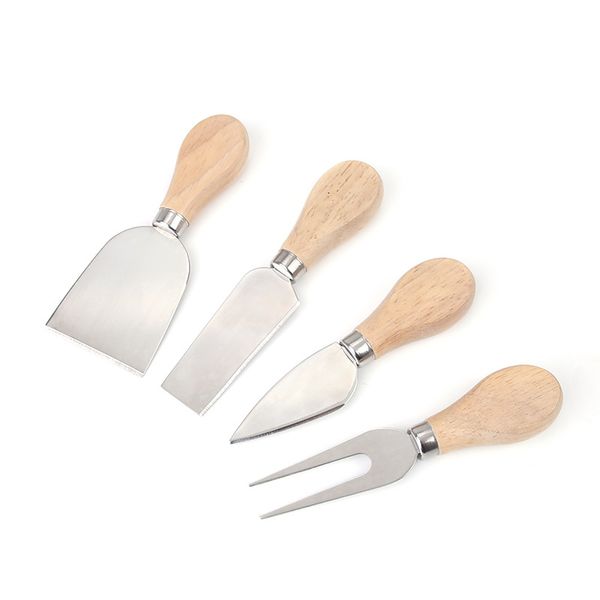 Käse Nützliche Werkzeuge Set Eiche Griff Messer Gabel Schaufel Kit Reiben Für Schneiden Backen Chesse Board DF1207