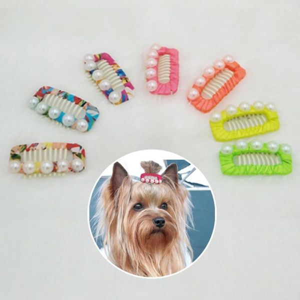 Hundebekleidung 10-teiliges Haustier-Haarspangen-Set für süße Welpen, Unisex-Haarspange