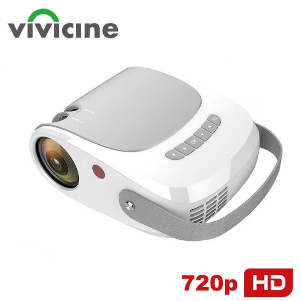 Projektörler Vivicine V5 1280x720p Taşınabilir Ev Film Projektör Mükemmel Hediye Proeyektör Erkek Çocuklar İçin Ucuz HD Video Beamer T221216