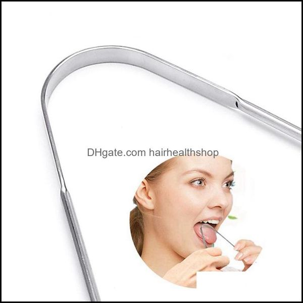 Andere Mundhygiene -Zungenkratzer Reiniger für ADTS -Grad Edelstahl Metallbürste Dental Kit Professionelle Zahnbürste KKA8095 DROP DHLZW