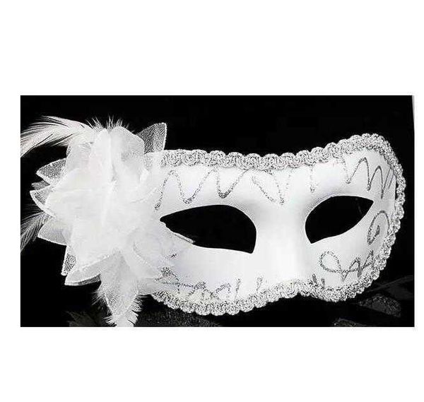 Маска мода Женщины Сексуальные Hallowmas Masquerade Mask с цветочными перьями Пасхальная танцевальная вечеринка.