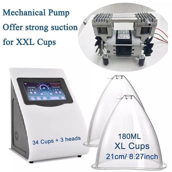 Taşınabilir İnce Ekipman Mekanik Vakum Emme Kupası Terapi Makinesi Gövde Göğüs Meme Büyütme Kalçası Kalçası Kalçalı Popo Şarkıcı Göğüs Bakım Pompası