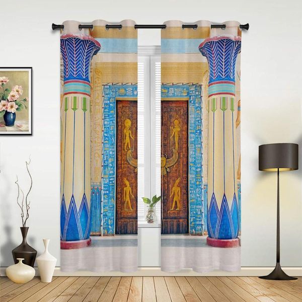Vorhang, ägyptische Architektur, altes Fenster in der Küche, Vorhänge für Wohnzimmer, Schlafzimmer, luxuriöse Heimdekoration