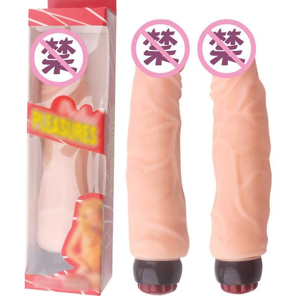 Sexspielzeug-Massagegerät, weibliches Masturbationsgerät, Fleischfarbe, einzelne Vibration, gefälschter Penis, vibrierender Stab, Massage für Erwachsene, heiß