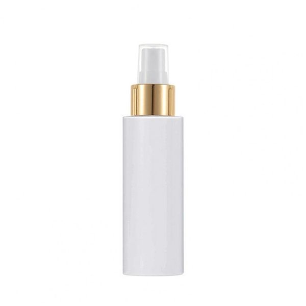 Plástico Plástico Plástico Branco Branco Gold Spray Spray Top Recarolabilizável Pacote de Cosméticos Portátil Contêiner