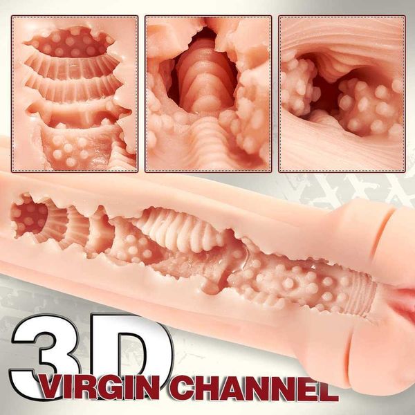 Masturbatore Sex Toy Victore vibrante Maschio Coppa con 10 modalità di vibrazione 3D Realistica testurizzata Vagina tascabile Figa per masturbazione uomo Tivino staccabile 2fj8 Migliore qualità