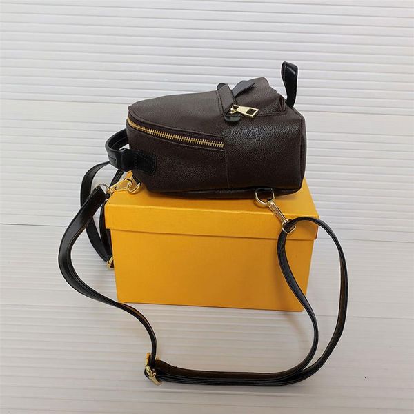 borse di buona qualità designer di marca Womens Palm Springs Mini Backpack zaini per bambini donne che stampano borsa da scuola in pelle PU vecchio flo2841