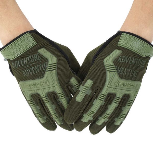 Combat Tactical Vollfinger-Handschuhe, Militär, Armee, fingerlos, olivgrün, Fäustlinge, Airsoft, Fahrrad, Outdoor-Sport, Schießen, Jagd