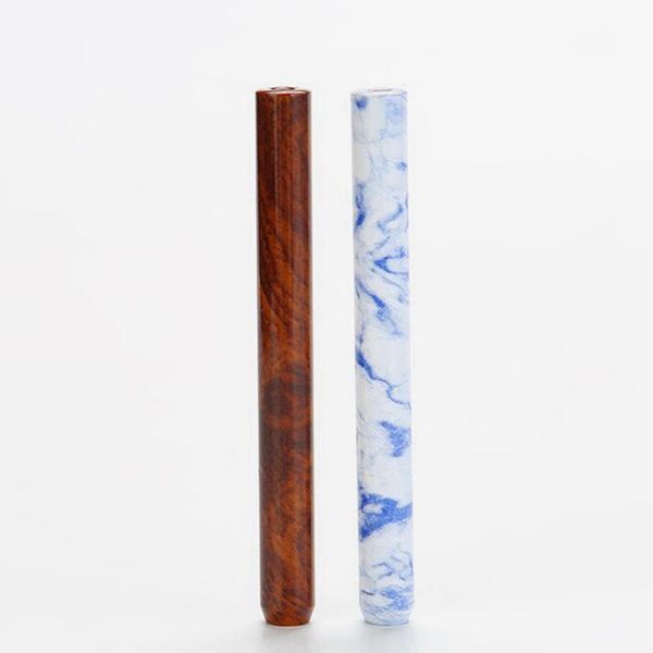 FREDDO Fumo Legno colorato Ceramica Grano Tubi in lega di alluminio Portasigarette portatile per tabacco alle erbe Design innovativo Catcher Taster Bat One Hitter Punte per piroga