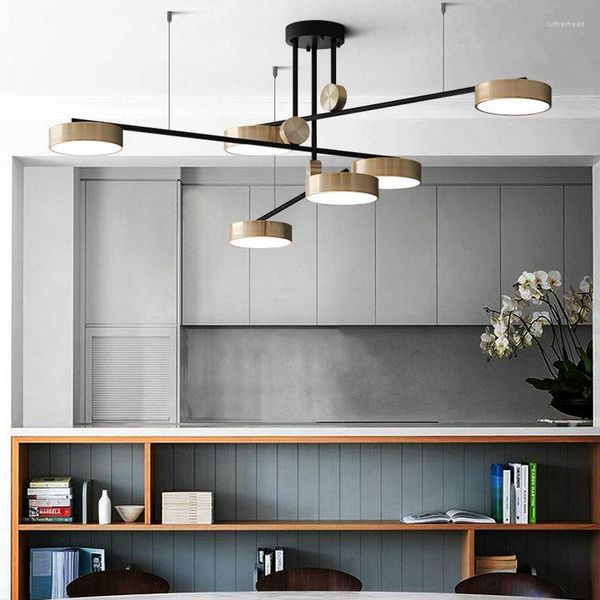 Avizeler Çağdaş Led Avize Aydınlatma Yatak Odası Oturma Odası Loft Yemek Masası Modern Ev Dekor Lambası