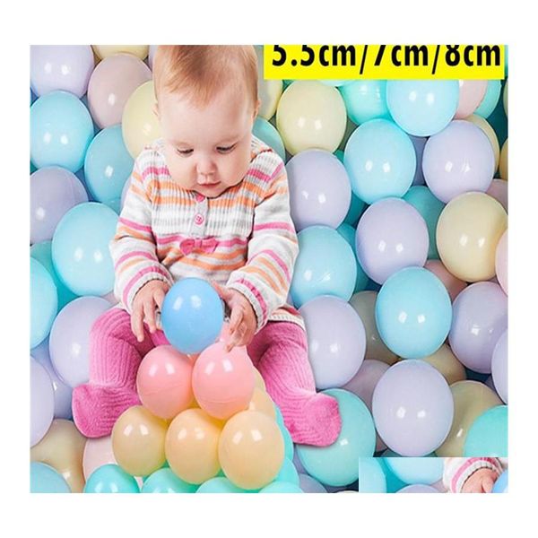 Favor de festa American Ship 5.5cm 7cm 8cm Ecofriendly Seguro Ocean Ball Gift Plastic Soft Divertido Infantil Baby Pit Toy Pool Wave Diame Otugp