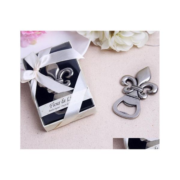 Новички Fleur de Lis Pewterfinish Open Opener Wedding Favors Bridal Shower Anniversary Event Sake Wayways День рождения вечеринка по случаю дня рождения sup dh3sy