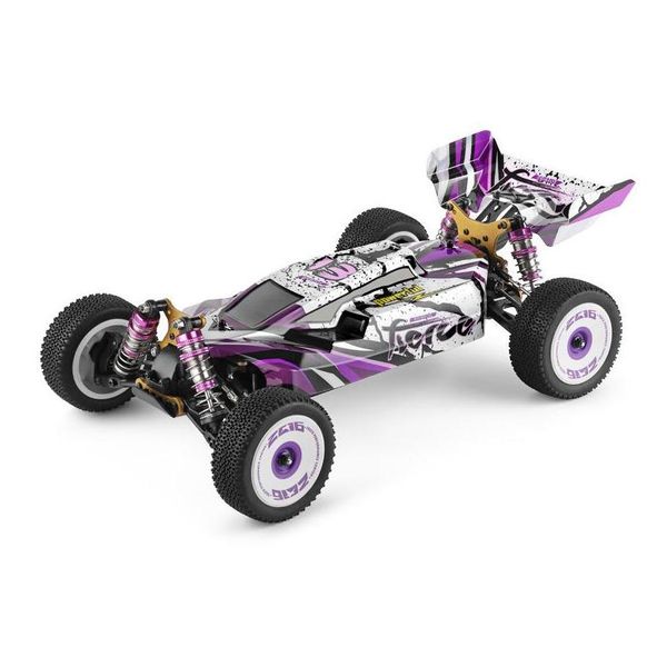 CAR EL￉TRICO/RC WLTOYS RC 284131 FLANGE DE GUESS 124018 124019 Motor de escova 124016 V2 124017 com escova de 2,4g 4wd de alta velocidade DHQJC