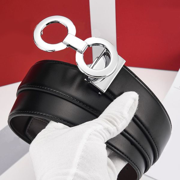Cintos simples para homens designers mulheres cinturão de dupla face Cintura Casual Letter Casual Pants Waists Wauds Versátil Reversible Modern Style Gift Luxury Brown Belts