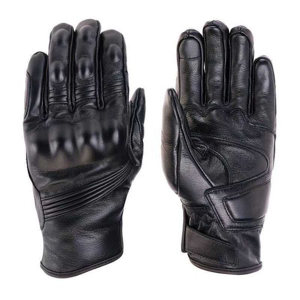 Echte Leder -Motorradhandschuhe Windschutz Dirt Bike MX Motocross Racing Touchscreen Schutzausrüstung