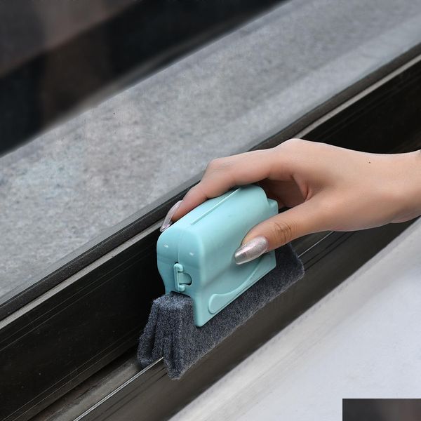 Reinigungsbürsten Fensterrillentuch Fensterreinigungsbürste Windowsslotcleaner Pinsel Clean Slot Cleaner House Corner Gap Tool Drop Deli Dhp27