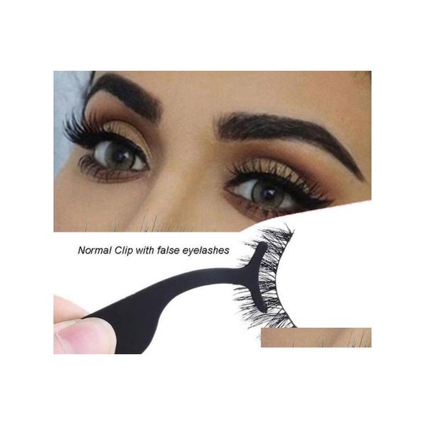 Andere Home Garden Metallverlängerung Falsche Wimpern Pinzette Applikator Hilfsklemmen Make-up-Tools Inventar Großhandel Drop Delive Dhgck