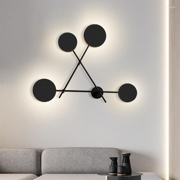 Wandlampe nordische Geometrie runde LED -Wohnzimmer Dekor Leichte Schlafzimmer -Wandleuchten Leuchten Leuchte Leuchte Leuchte