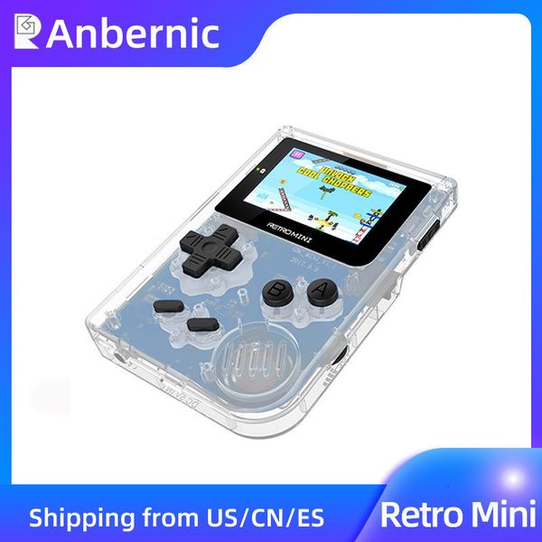 Giocatori di giochi portatili Anbernic Retro Mini Pocket Emulatori gestiti Console Schermo da 2 pollici 1169 S Regalo per bambini 221011