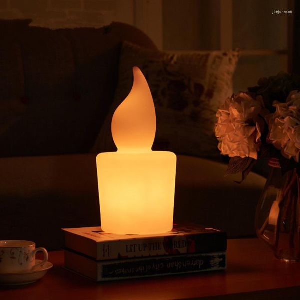 Lâmpadas pendentes Creative Remote Remote Control Candle Led Night Lâmpada USB Charge Barroom el Estude