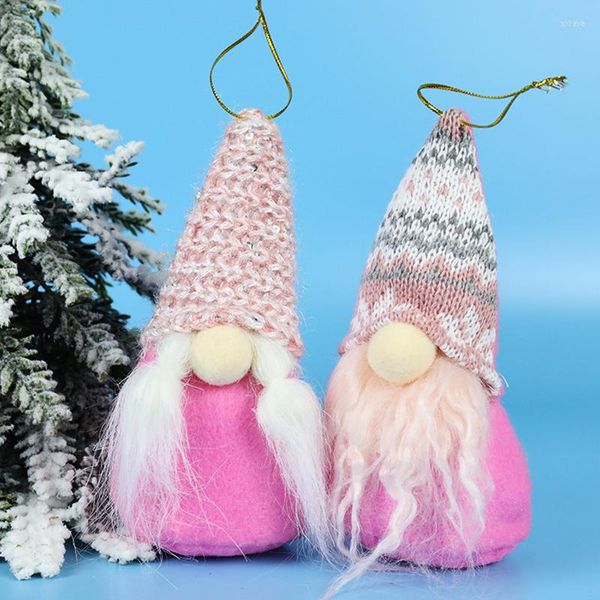 Decorações de Natal Árvore de Árvore Pingente Sem rosto Velho homem Branco barba Decoração de boneca Casamento Casamento pendurado Ornament Gift Elf