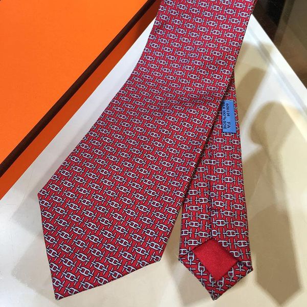 Design masculino Homem de gravata formal TIES Moda Pescoço Cadeia de trava impressa Luxurys Designers de negócios Nectua corbata Cravattino Não