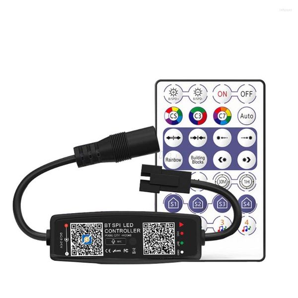 Controller Bluetooth LED Pixel Controller mit 28 Tasten Remote DC oder USB für WS2812 SK6812 WS2811 Strip DC5-24V