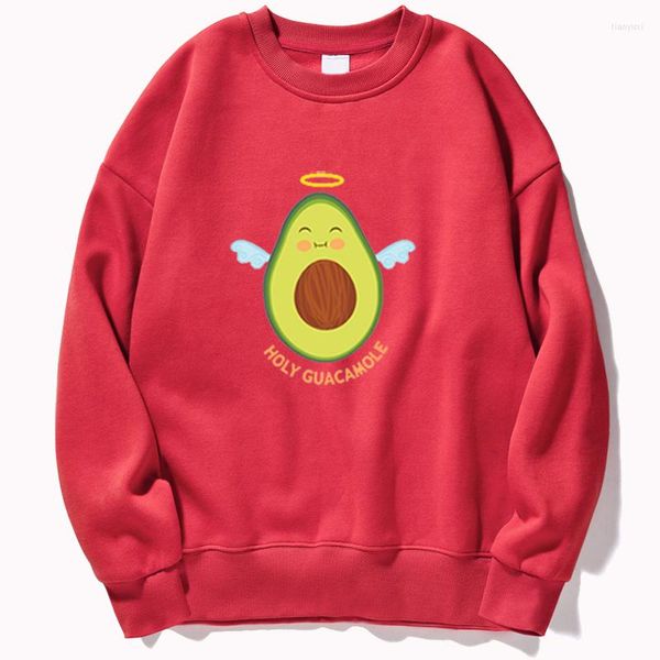 Felpe con cappuccio da uomo Kawaii Avocado Uomo Cartoon Donna Harajuku Ullzang Grafica Vegan Felpe Carino stile coreano Felpa con cappuccio Pullover donna