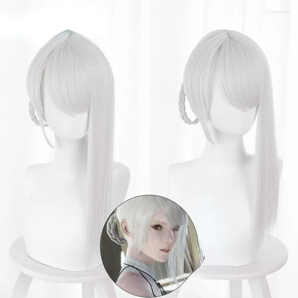 Party Supplies NieR Kaine geflochtene Perücke Cosplay Kostüm RepliCant hitzebeständiges synthetisches Haar Frauen Karneval Perücken