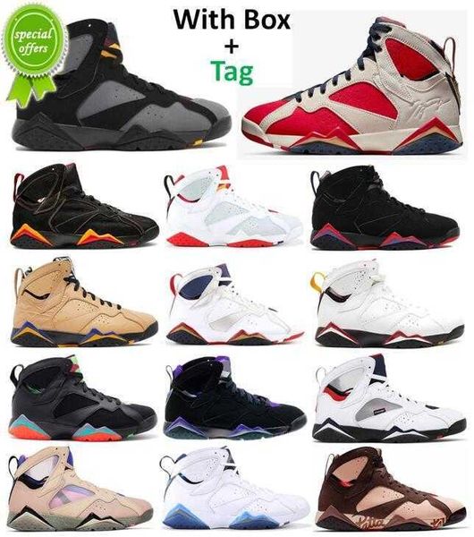 Top 7s Basketball Shoes Trophy Afrobeats Citrus Cardinal Bordeaux Hare Raptor Men 7 Ray Allen Sapphire Paname Pantone Patta Barcelona