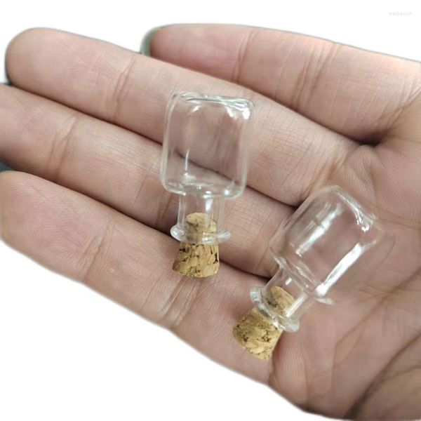 Vorratsflaschen 5 Stück Transparente Glasflasche Glas Kleine Wünsche Schöne Kunst mit Korken DIY Handwerk Geschenk