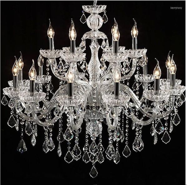 Candeliers limpa 12 6 lâmpadas Europeias Cryle Crystal Bedroom Sala de jantar Moderno E14 Varejo e atacado