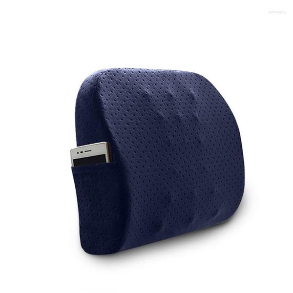 Pillow Winter Back Support Chair Home Car Massage Curved Design para ergonomia com tiras ortopédicas lombares