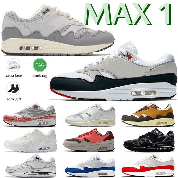 Mens Max 1 87 Running Shoes Men Women Clot Kiss Of Death maxs N7 sTaupe Haze London Amsterdam Denham Trainers Outdoor Sneakers 36-45