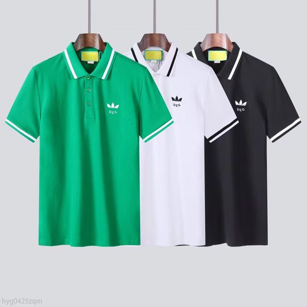 2023SS Luxus Designer Herren Poloshirts Italien Modemarken Polo T-Shirt Männer Buchstaben Gedruckt Stickerei Kurzarm Freizeithemd Asiatische Größe M-3XL HYG