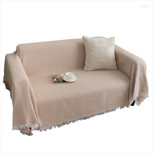 Stuhlhussen Moderne Universal Nordic Ins Stil Sofa Handtuch Abdeckung Volle Decke Bett Schwanz Top Qualität Baumwolle Quaste Saum