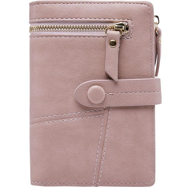 Portafogli piccoli da donna con blocco Rfid di design originale Portafoglio tascabile compatto in pelle Bifold Portafoglio da donna Mini borsa con finestra id2437