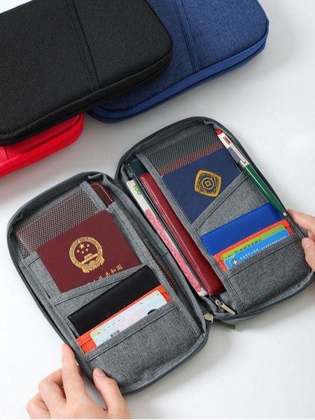 Borse portaoggetti Creative Porta passaporto da viaggio Organizzatori Portafoglio Custodia per documenti impermeabile Accessori Carte da imballaggio Confezione